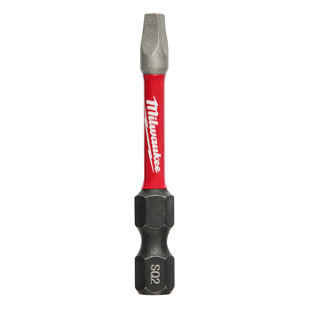 SHOCKWAVE 2 in. Impact Square Recess #2 Power Bits - 25 Pack