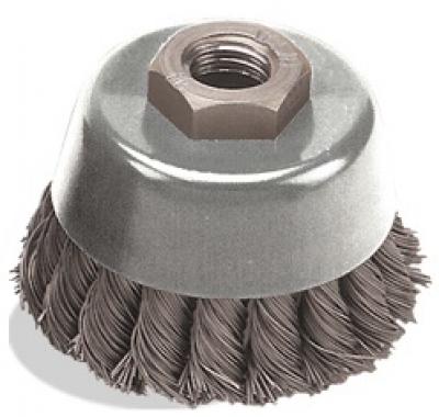 6 x .020 x 5/8-11 Knot Cup, Tempered Wire