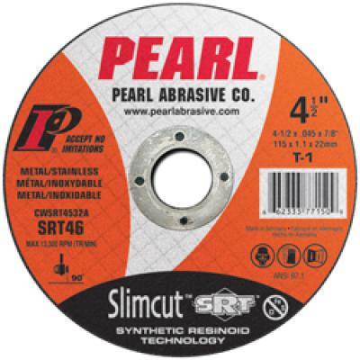 5 x .045 x 7/8 Pearl Slimcut™ SRT™ Thin Cut-Off Wheels, Type 1, 25/Box