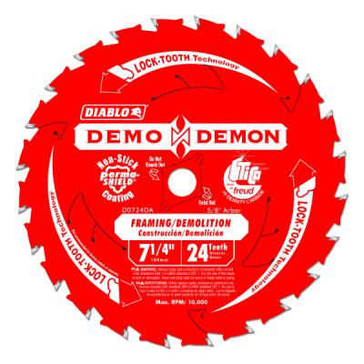 7-1/4 in. x 24 Tooth Demo Demon Ultimate Framing/Demolition Saw Blade 