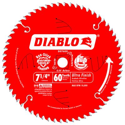 7-1/4 in. x 60 Tooth Ultra Finish Saw Blade