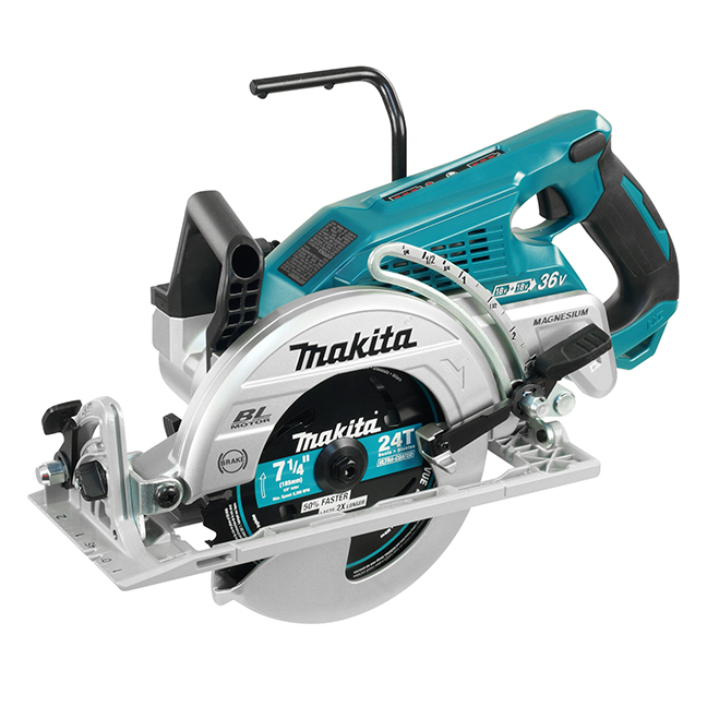7-1/4" Cordless Rear Handle Circular Saw with Brushless Motor