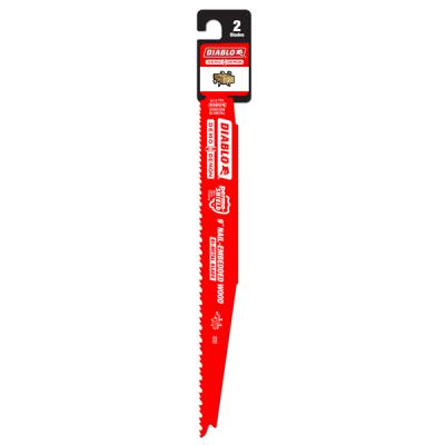9" Demo Demon Bi-Metal Recip Blade for Nail Embedded Wood (2 pk) 