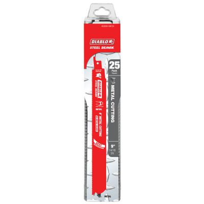 9" Steel Demon Bi-Metal Recip Blade for Metal (3/32" to 5/16") (25 pk)