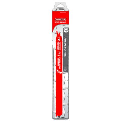 12" Steel Demon Bi-Metal Recip Blade for Metal (3/32" to 5/16") (25 pk)