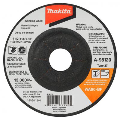 5" x 5/64" x 7/8" T27 WA80-BF Flexible Grinding Wheel (20Pk)