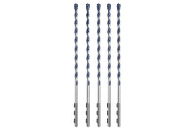 3/16 In. x 6 In. BlueGranite™ Turbo Carbide Hammer Drill Bits (5 Pack)
