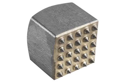 2 In. x 2 In. Square 25 Tooth Carbide Head Tool Round Hex/Spline Hammer Steel
