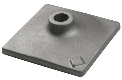 6 In. x 6 In. Tamper Plate 1-1/8 In. Hex Hammer Steel