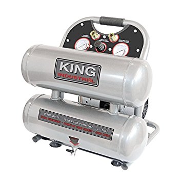 Ultra-Quiet Oil-Free Air Compressor 4.6 Gal