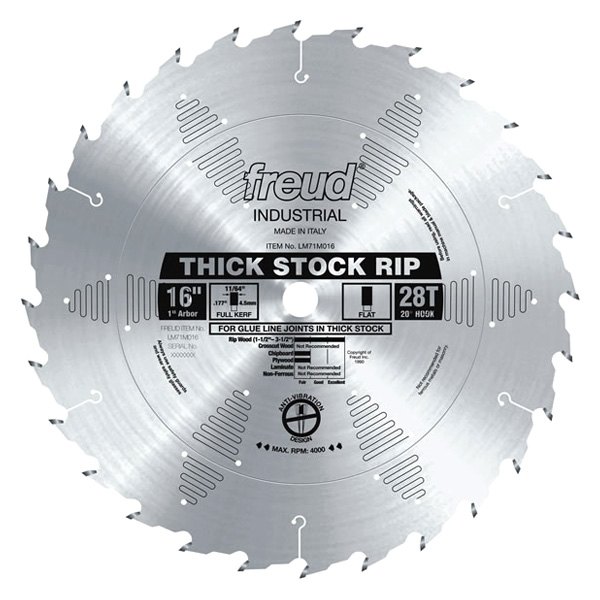 16" Thick Stock Rip Blade