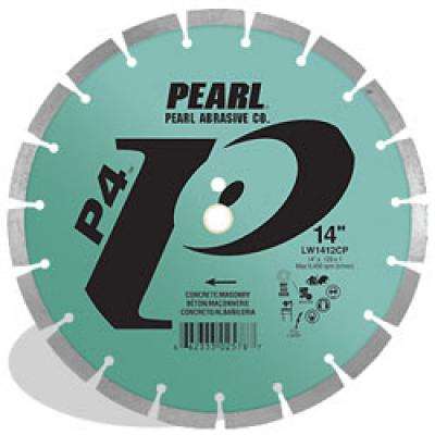 14 x .125 x 1 Pearl P4™ Concrete & Masonry Segmented Blade, 15mm Rim
