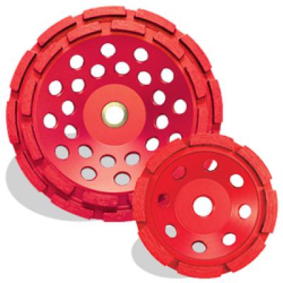 4 x 5/8-11 Pearl P2 Pro-V™ Concrete & Masonry Cup Wheel, Double Row