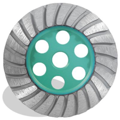 4 x 5/8-11 Pearl P4™ General Purpose Turbo Cup Wheel, Coarse