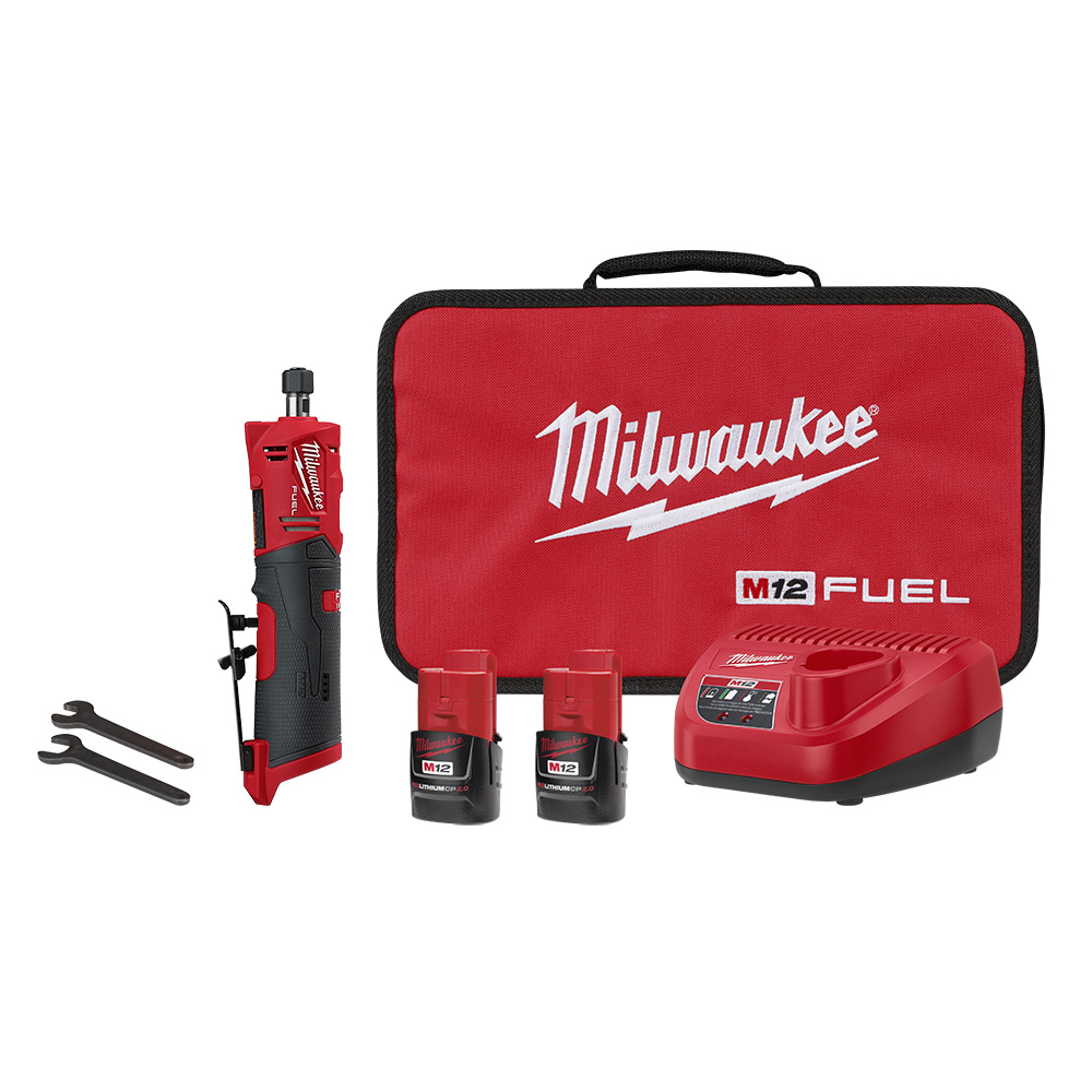 M12 FUEL 12 Volt Lithium-Ion Cordless Straight Die Grinder Kit