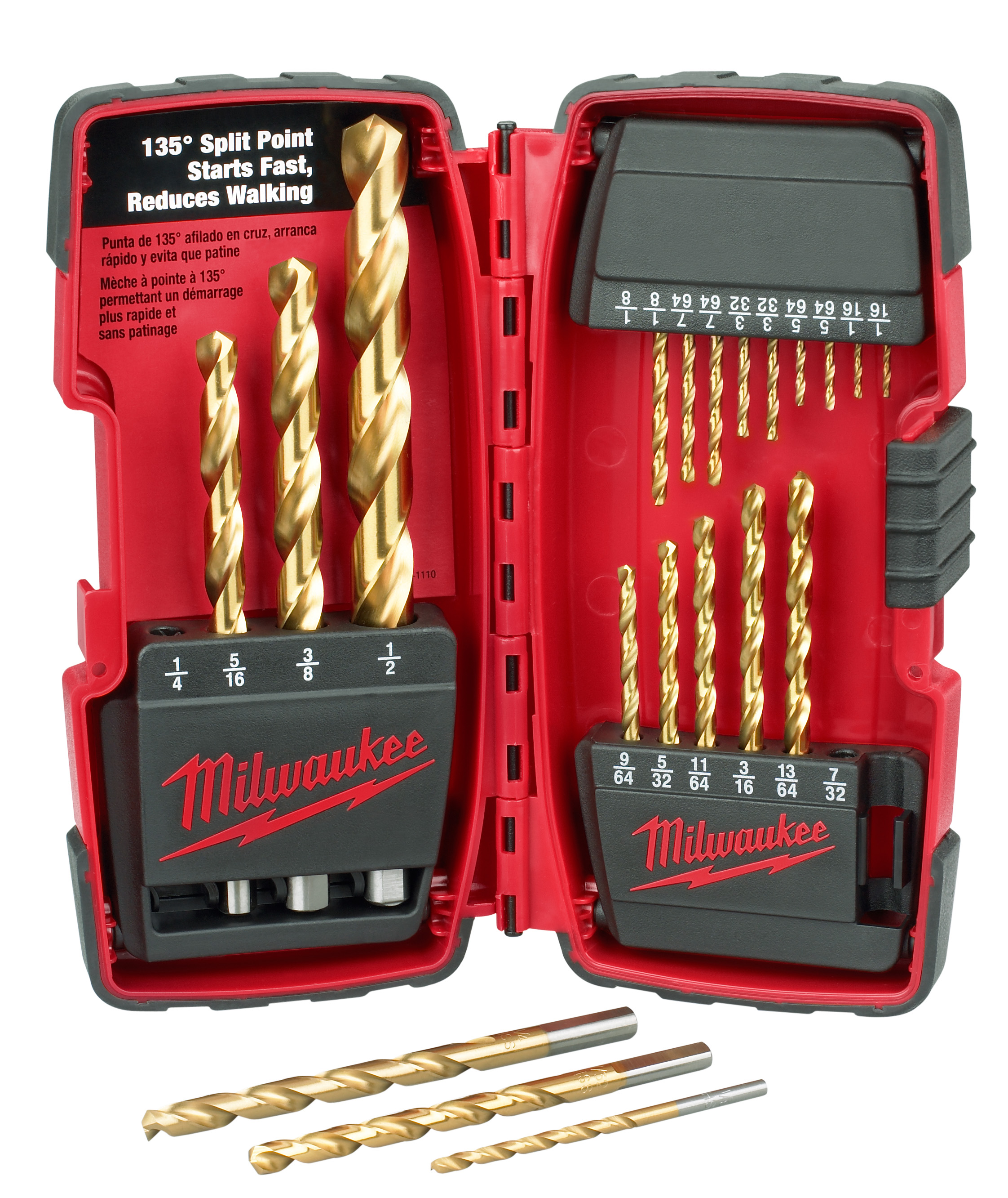 Thunderbolt Titanium Coated Drill Bit Set - 20 Piece