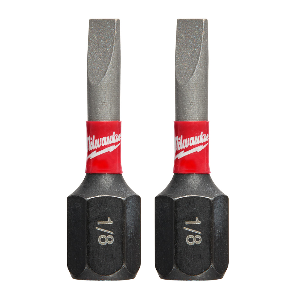 SHOCKWAVE Impact Slotted 1/8 in. Insert Bits - 2 Piece