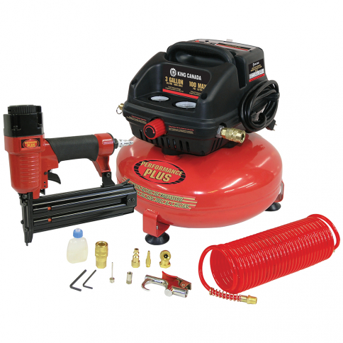 3 GALLON OIL-FREE AIR COMPRESSOR COMBO KIT