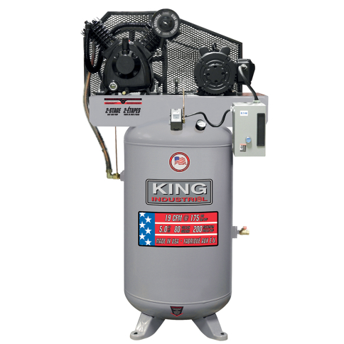 KING 2-STAGE 5 HP 80 GALLON AIR COMPRESSOR