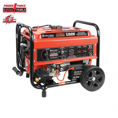 5100W GASOLINE/PROPANE GENERATOR WITH ELECTRIC START