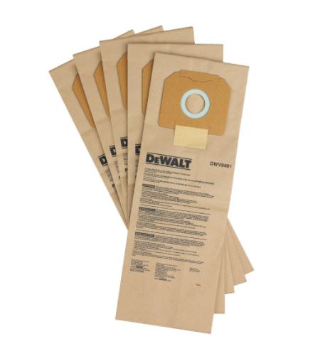 PAPER BAG (5 PACK) FOR DEWALT DUST EXTRACTORS