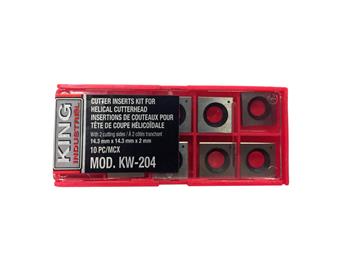 Cutter inserts kit for helical cutterhead (Fits: KC-6HJC, KC-8HJC, KC-13HPC)
