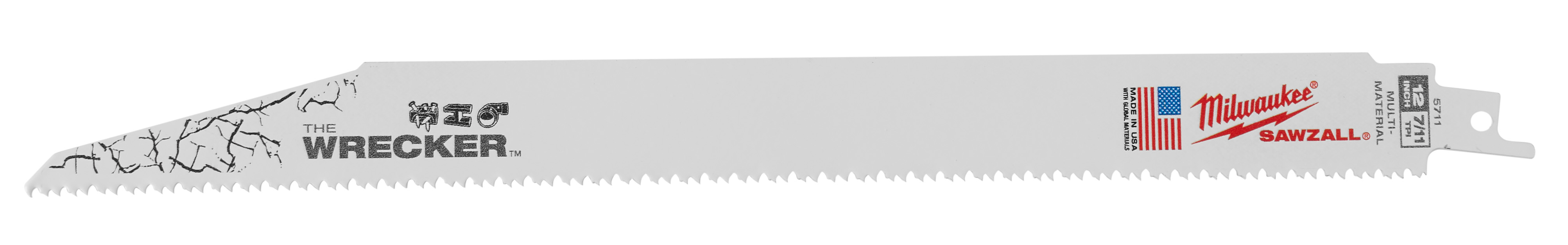 The Wrecker Multi-Material SAWZALL Blade 12 in. 7/11TPI - 25 Pack