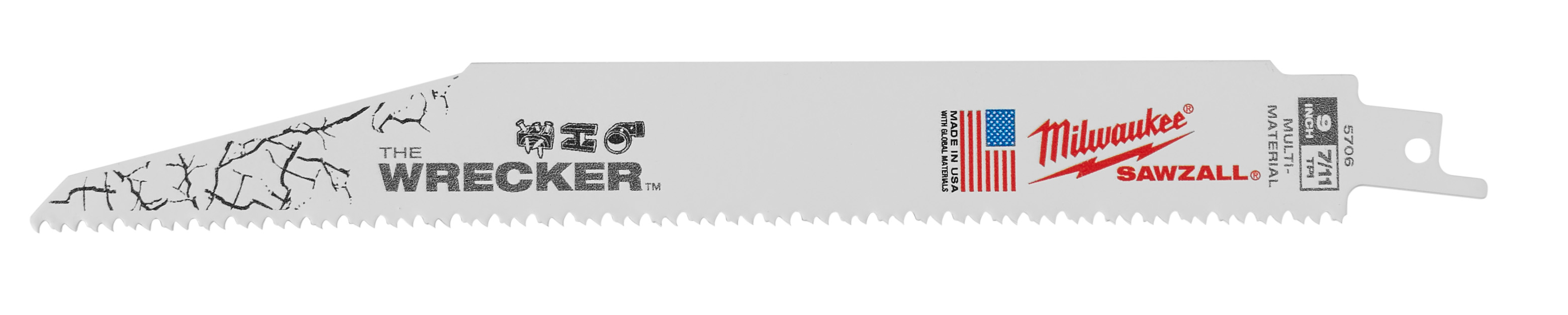 The Wrecker Multi-Material SAWZALL Blade 9 in. 7/11TPI - 25 Pack