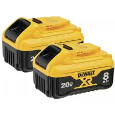 20V MAX* 8Ah XR® Lithium Ion Battery (2 pack)