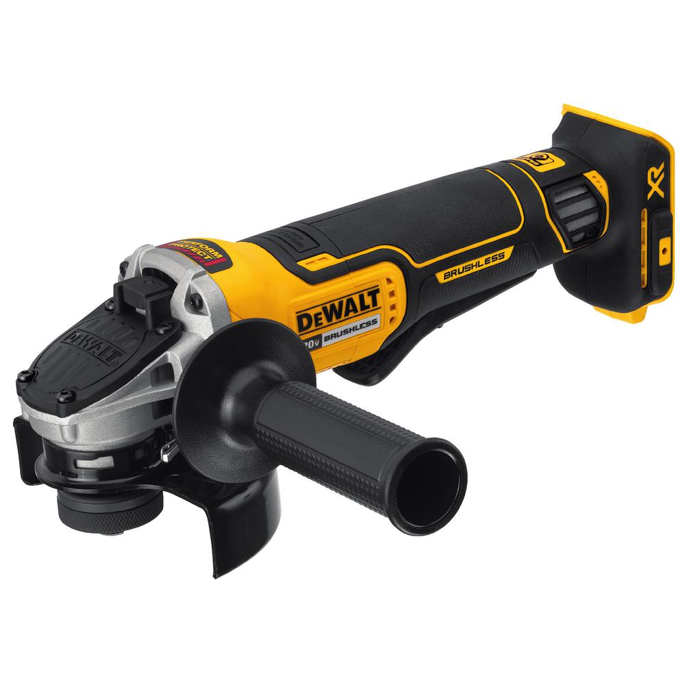 4.5 IN. 20V MAX* XR® PADDLE SWITCH SMALL ANGLE GRINDER WITH KICKBACK BRAKE