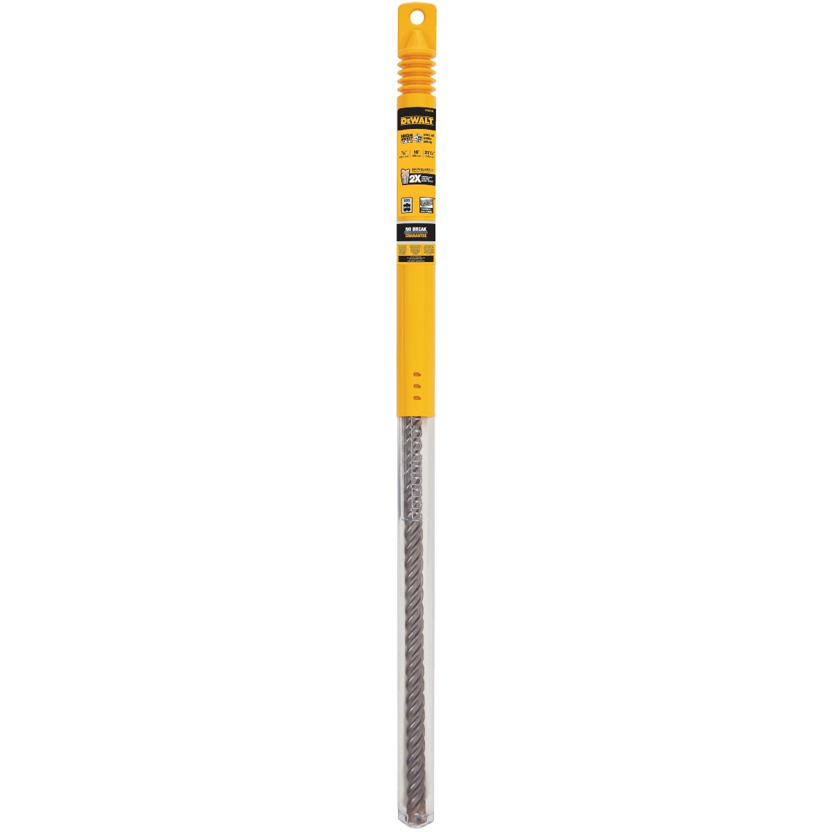 SDS MAX HIGH IMPACT CARBIDE 4 CUTTER DRILL BITS: 1.25" Dia. - 22.5" Length