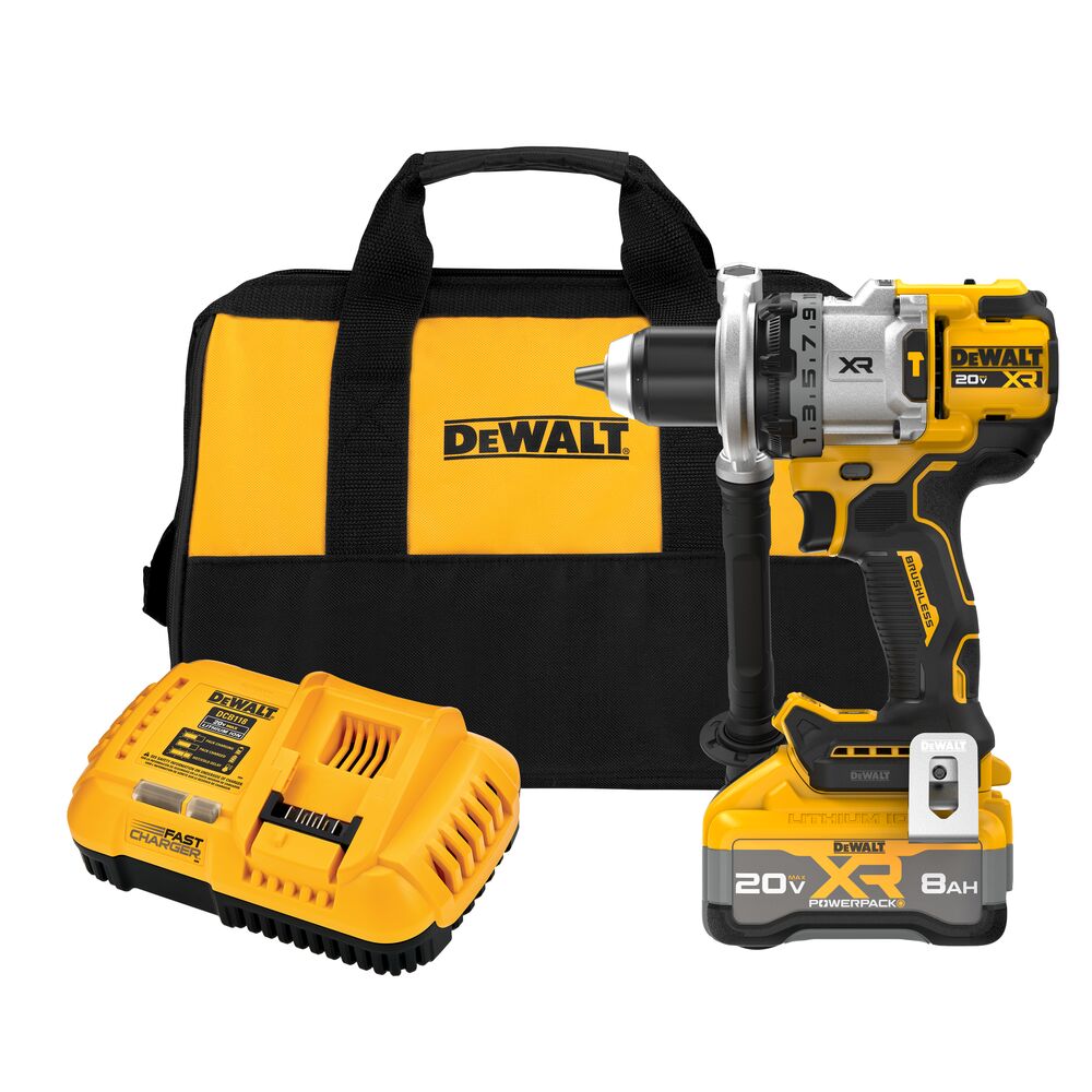 20V MAX* XR® BRUSHLESS CORDLESS 1/2 IN. 3-SPEED HAMMER DRILL KIT WITH XR POWERPACK™
