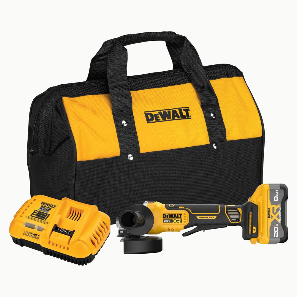 20V MAX* XR® BRUSHLESS CORDLESS 4-1/2 IN. - 5 IN. ANGLE GRINDER KIT WITH XR POWERPACK™