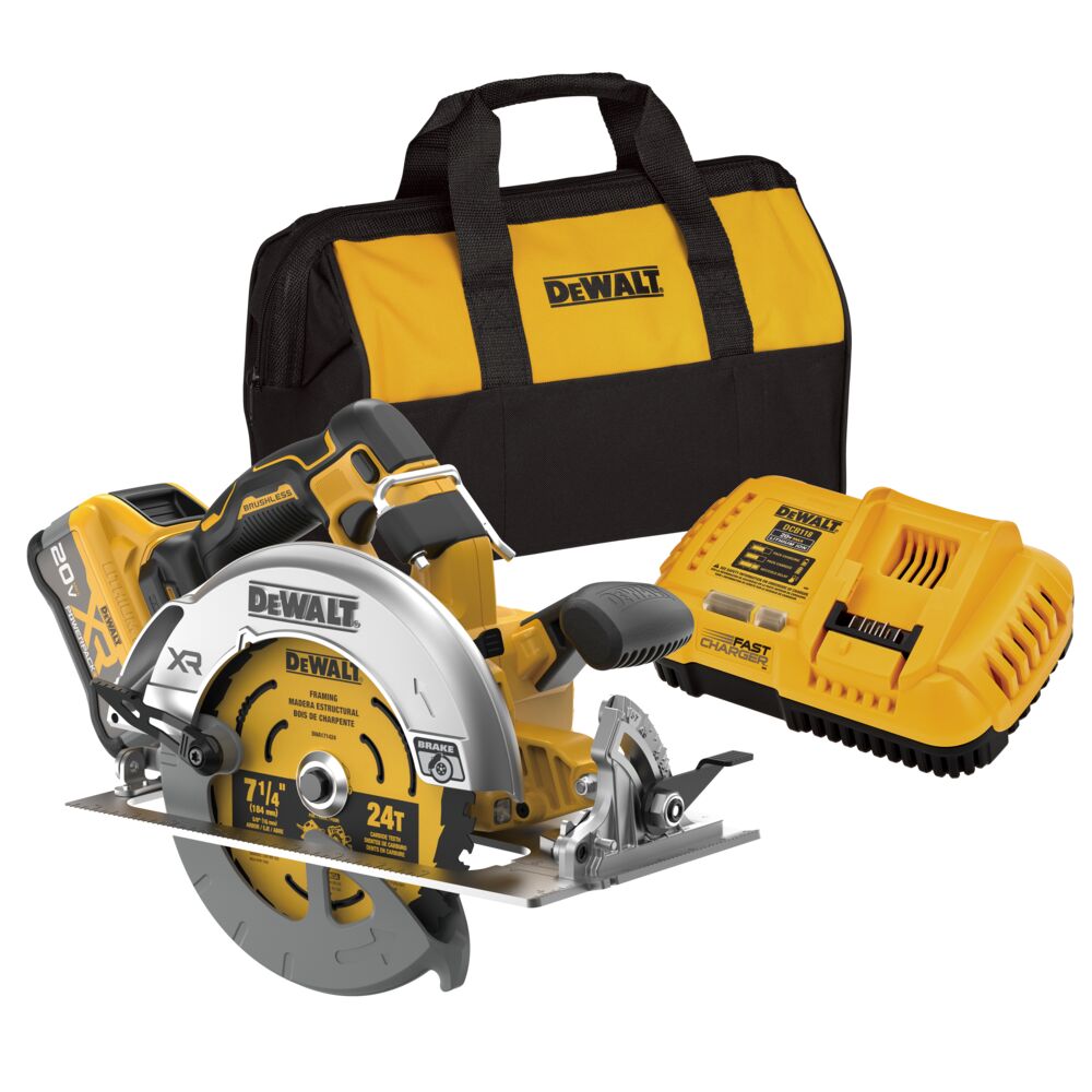 20V MAX* XR® BRUSHLESS CORDLESS 7-1/4 IN. CIRCULAR SAW KIT WITH XR POWERPACK™
