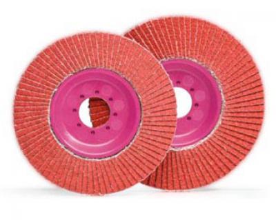 EZ-FLAP + CERAMIC -  Ceramic Flap Discs-Trimmable (T27) 4-1/2 x 7/8
