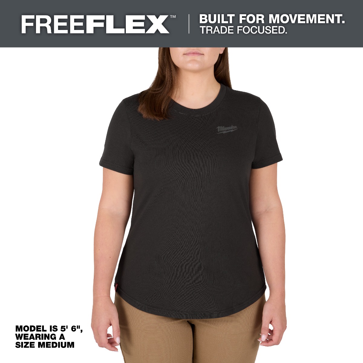 Women's FREEFLEX™ Hybrid Tee - Short Sleeve Black