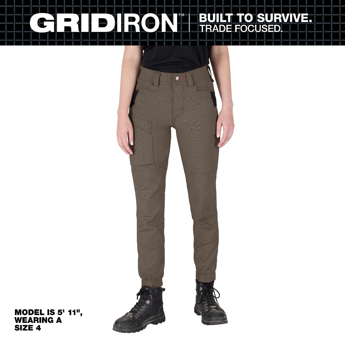 Women's GRIDIRON™ Double Knee Jogger Pants - Brown