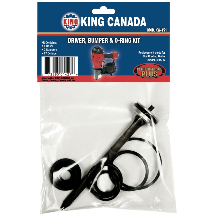 DRIVER, BUMPER & O-RING KIT FOR 8245RN