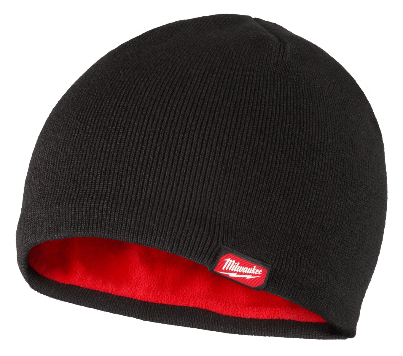 6-Point Crown Fleece-Lined Beanie - Black