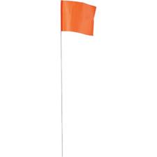 100PK Orange Stake Flags
