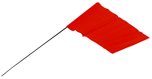 100PK Red Stake Flag