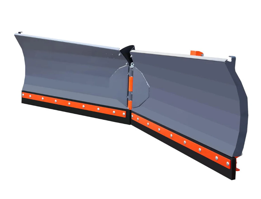 10’ U/V Angle Blade Snowplow, Reversible Rubber Edges, 6 Positions, Category 1 & 2 Hookups, 3-Point Hitch, 40-90 HP Tractors, TMG-SP10V