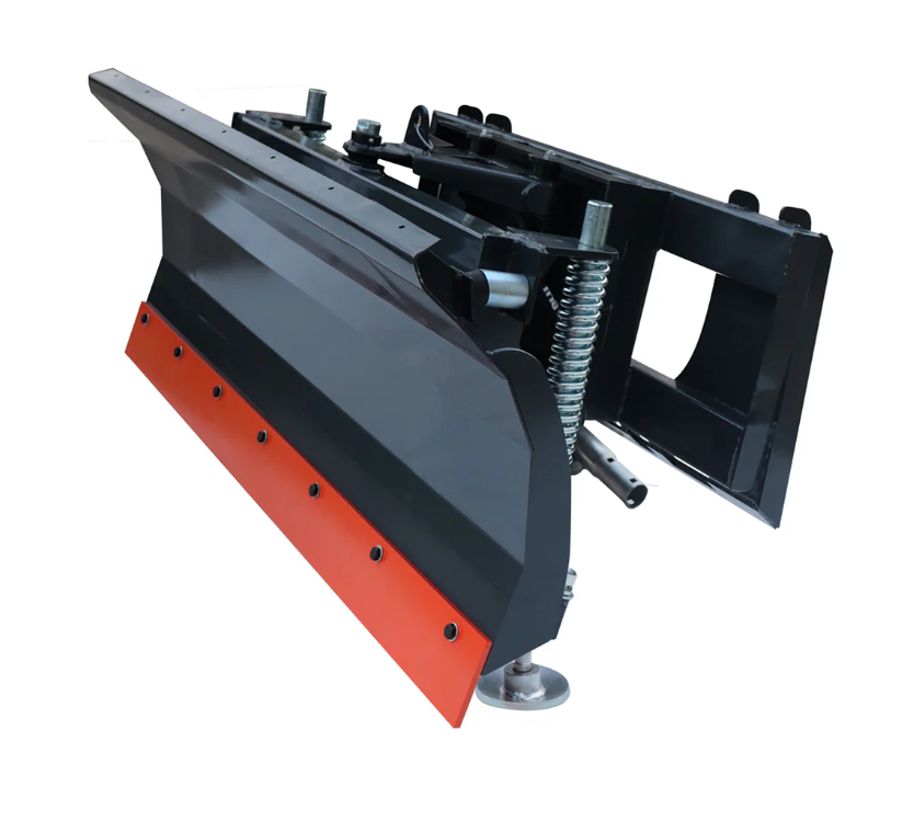 60" Skid Steer Dozer Blade Snow Pusher, Bolt-On Cut Edge, Skid Shoes, Left & Right