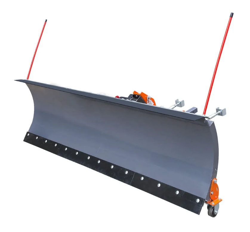 72" Truck/SUV Front Mount Snow Plow Pusher, Left and Right Angle, 2" Mount Receiver, Wireless Winch Control