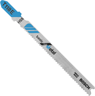 5 pc. 3-5/8 In. 14-18 TPI Basic for Metal T-Shank Jig Saw Blades
