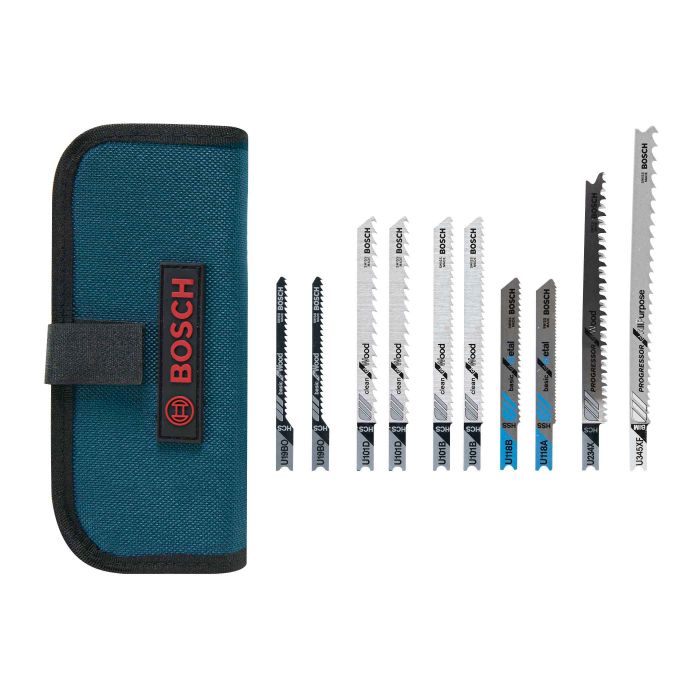 10 pc. U-shank Multipurpose Jig Saw Blade Set